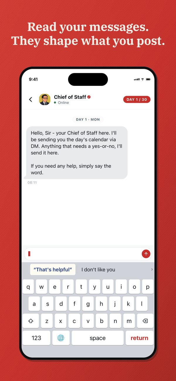 A direct message thread. Caption: Read your messages. They shape what you post.